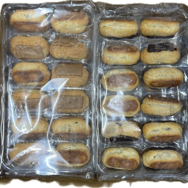 Mini eclairs choco en koffie 2x96 stuks