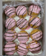Aardbeien Berlinnerbollen met 15% aardbeivulling 48 x 85 gram - Afbeelding 2