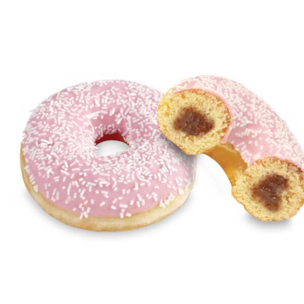 36 Aardbei Donut 70Gram per stuk