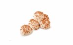 88 x Witte Popdots Caramel 25 Gram per stuk