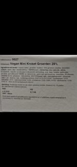 Mini Kroket groenten Vegan 2,1 kilo - Afbeelding 3