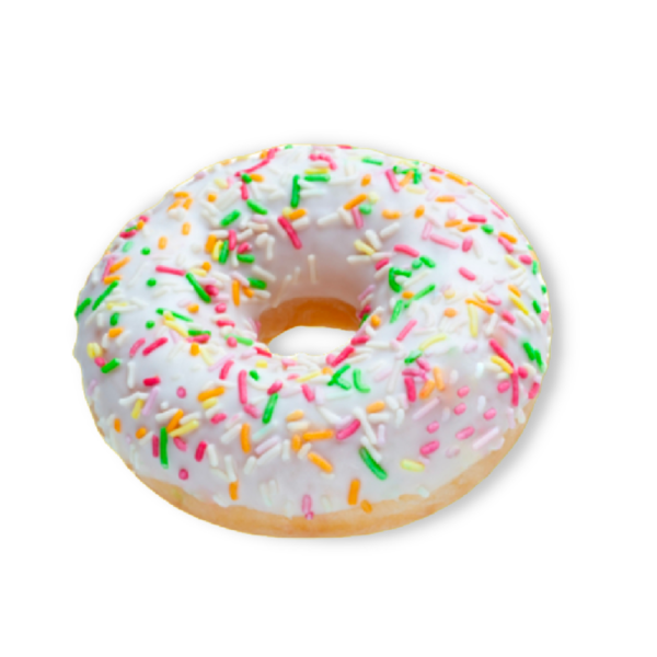 Grote Witte Donuts 48 stuks