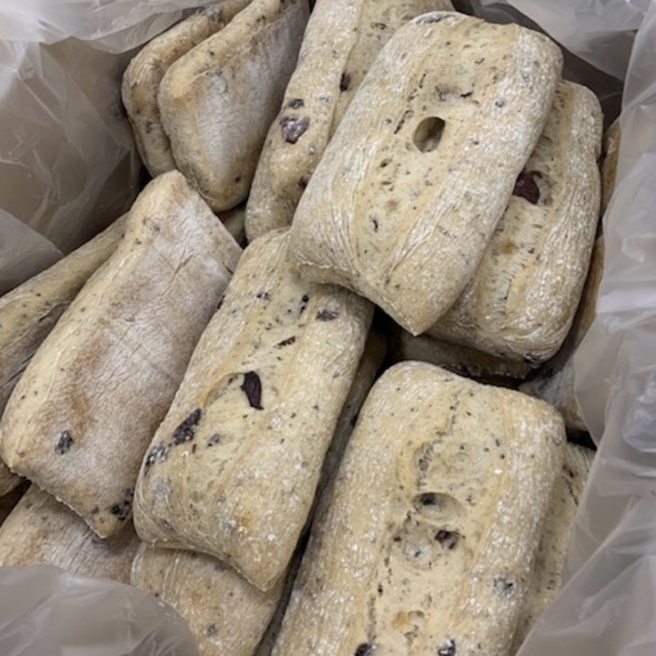 12 Ciabatta Olive 300gram per stuk