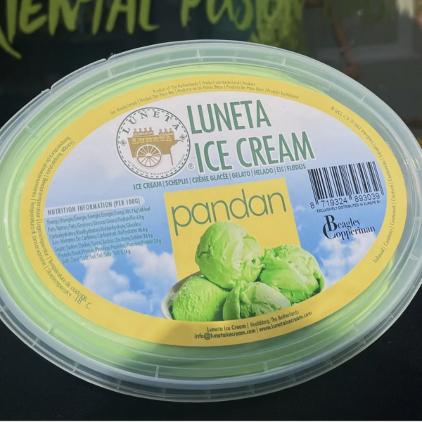 4 x 700cc origineel Icecream "Pandan"