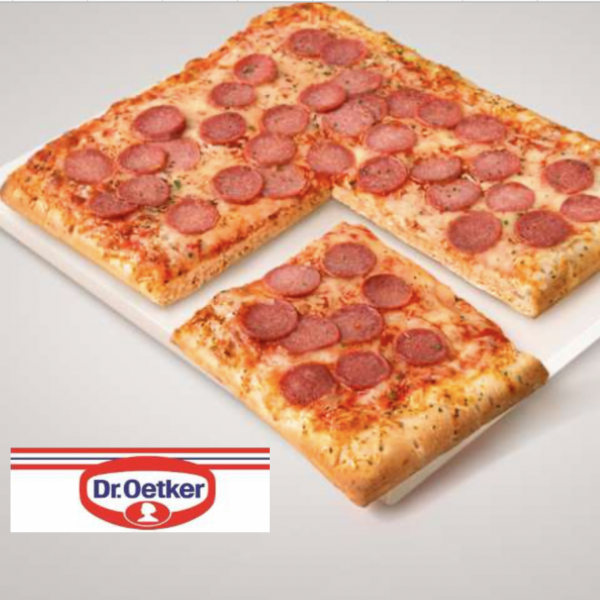 32 steenoven pizza SALAMI 12x14 cm  Dr.Oektker profesional