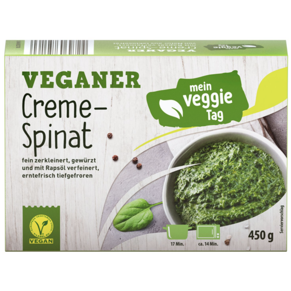 16 dozen Spinazie a la Creme 450 gram per doos