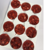48 x Aardbeien kwark en slagroomtaartjes 75 gram per stuk - Afbeelding 4