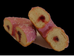 gevulde Rose ''Girly'' donut 48 x 70 gram per stuk - Afbeelding 2