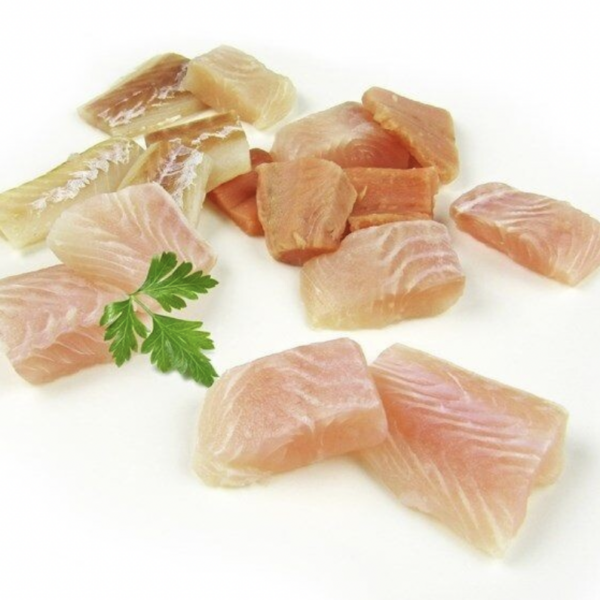 Snoekbaars filet rauw stukjes met kruiden en olijfolie ''ButterBrot'' 3 kilo ( 6 x 500 gram )