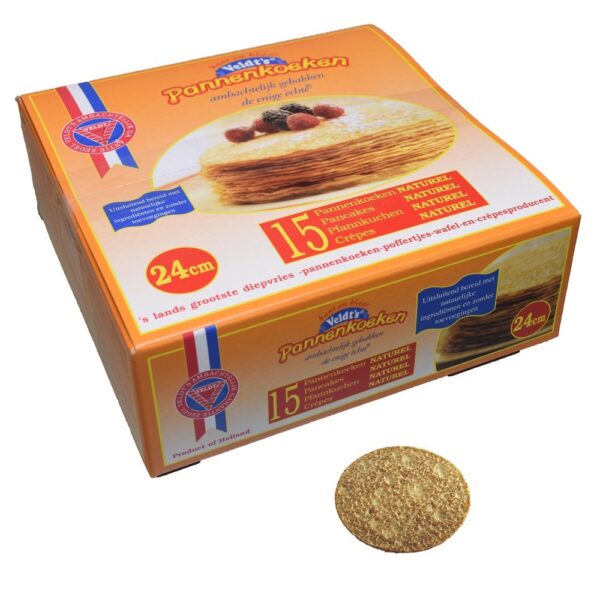 Veldts pannenkoeken naturel 24cm 15 x 185 gram