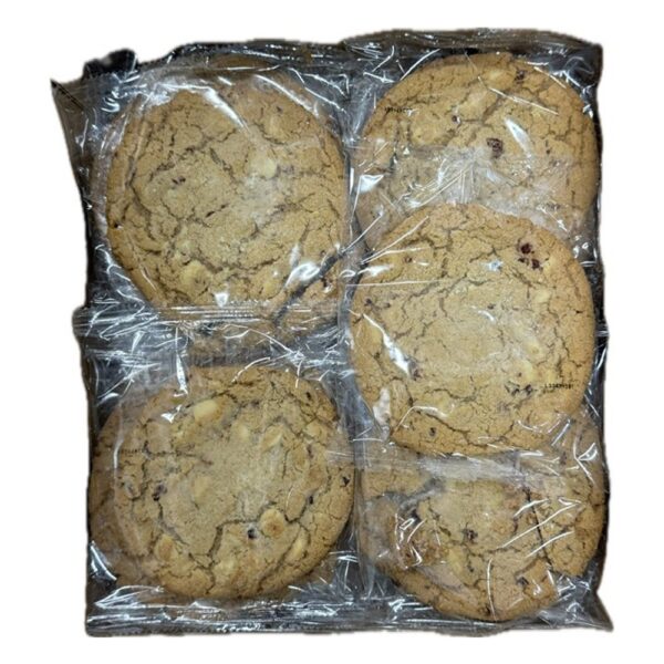 Amerikaanse cookies met witte chocolade en cranberries 32x80 gram