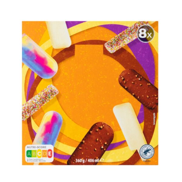 Mix ijsjes 96 stuks 12 doosjes van 8 ijsjes