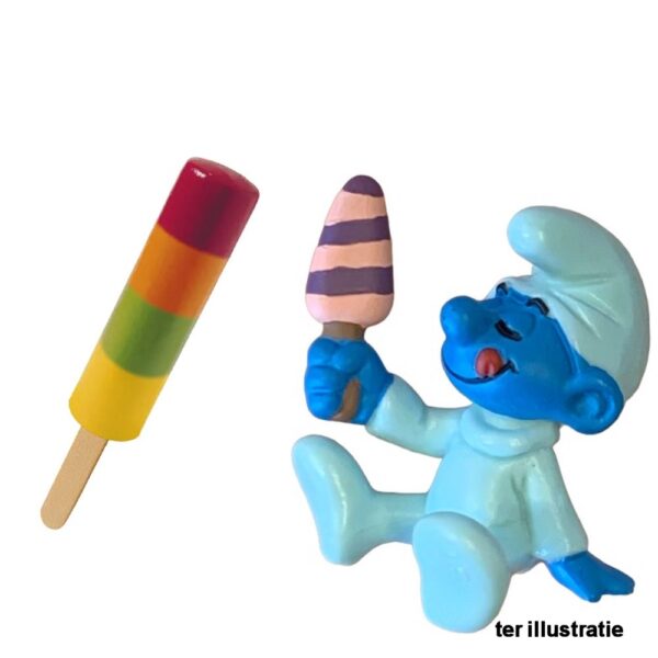 regenboog en smurfen ijs 120 stuks 6 doosjes met 12 en 6 met 8 ijsjes
