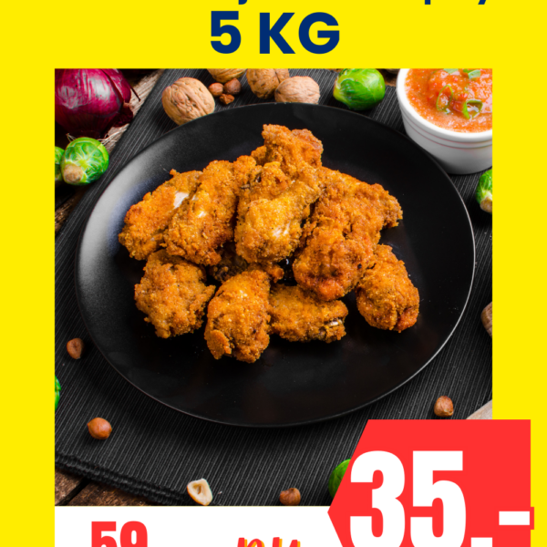 Kuiken Goujons hot & spicy HALAL 5 x 1 kilo