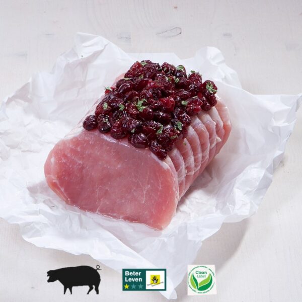 Culinaire Varkens Filetrollade Cranberry ca 3 kilo