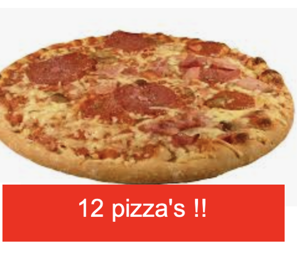 Steenoven Pizza speciale  12 stuks a 365 gram
