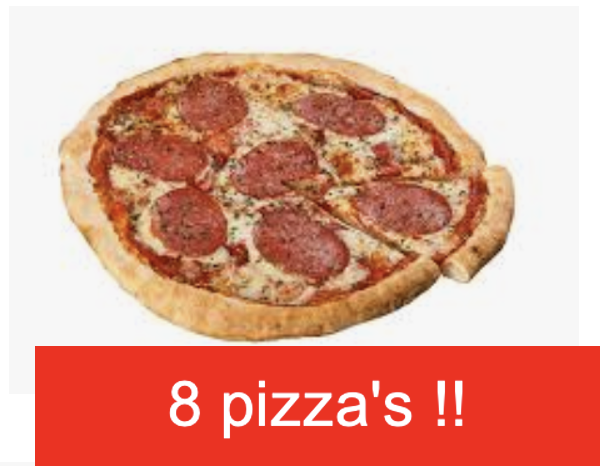 Steenoven Pizza Speciale 8 stuks a 365 gram