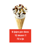 Vanille hoorn ijs 72x110 ml