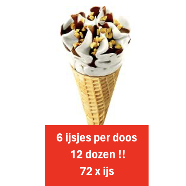 Vanille hoorn ijs 72x110 ml