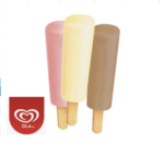 OLA mini melk pinnen aardbei / vanille / chcolade 44 stuks mix