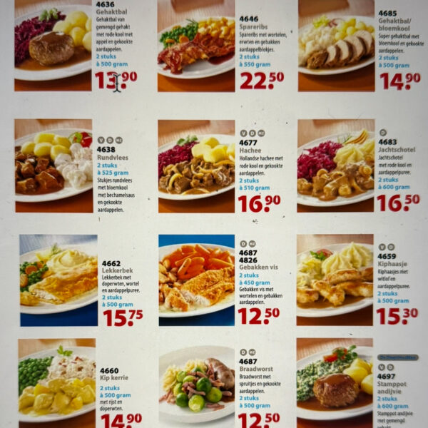 4 diepvriesman maaltijden p/st 500 gram ( kennismakings pakket )