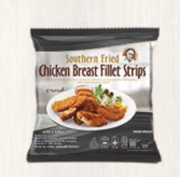 Chicken Breast Southern Fried Fillet Strips 5x1 kilo *HALAL*