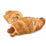 Croissant gevuld met een knakworst 48x102 gram