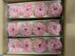 Mini Donuts Roze & Witte Sprinklers 60x18 gram - Afbeelding 2