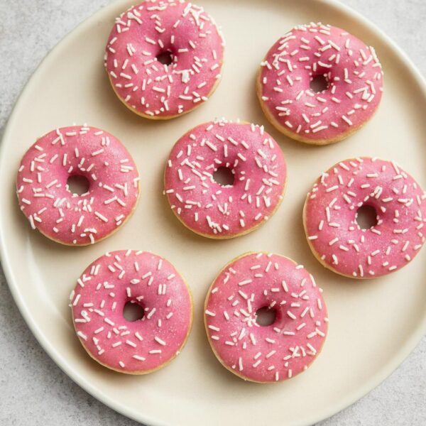 Mini Donuts Roze & Witte Sprinklers 60x18 gram