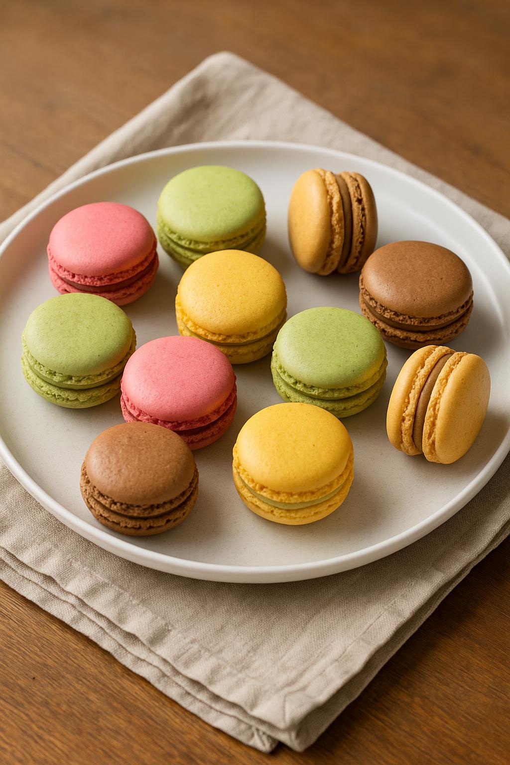 R029508 sfeerbeeld Assortiment Macarons 9x12 stuks 108 stuks - Afbeelding 1