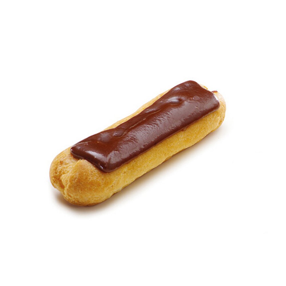 eclair12 Grote eclairs – Bavaroisecrème met Melkchocolade 14x5x60 gram (70 stuks) - Afbeelding 1