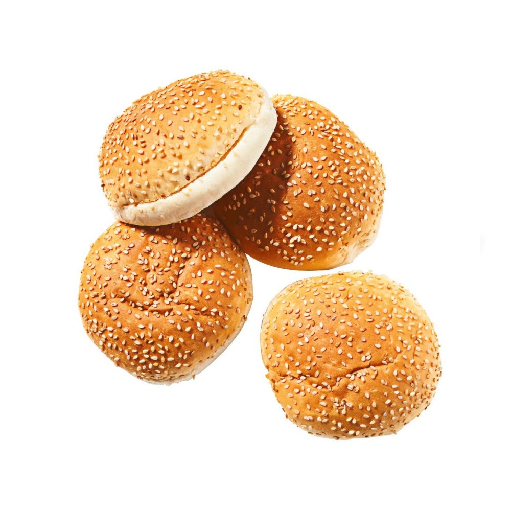 sesamb Sesam hamburgerbroodje 48x55 gram - Afbeelding 1