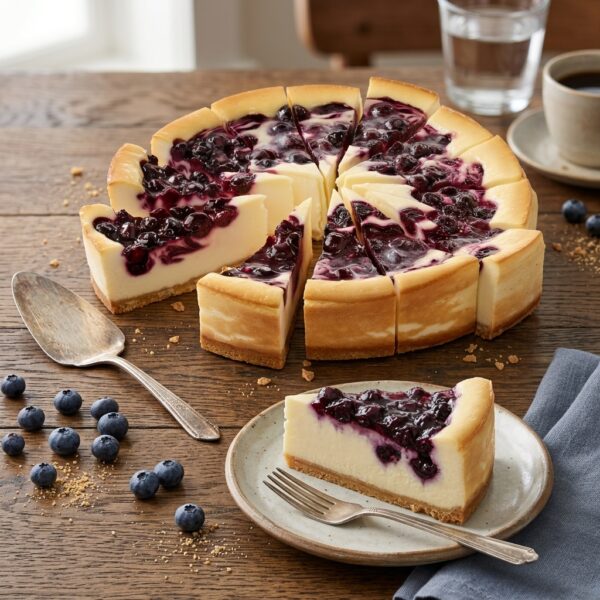 Blueberry Cheesecake Supreme 24cm 6 stuks | OP=OP Schoonheidsfoutje