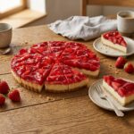 Aardbeien Cheesecake 24cm 10 stuks | OP=OP Schoonheidsfoutje