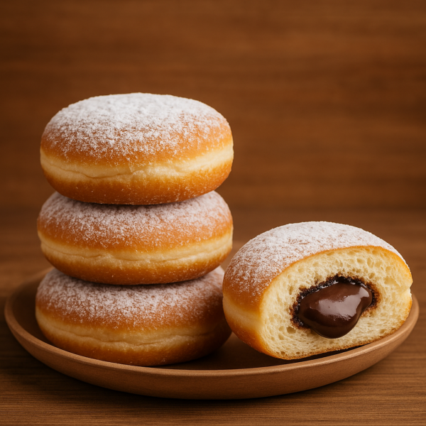 Donut met cacaovulling  48x68 gram