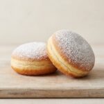 Berliner abrikoos met poedersuiker 72 gram