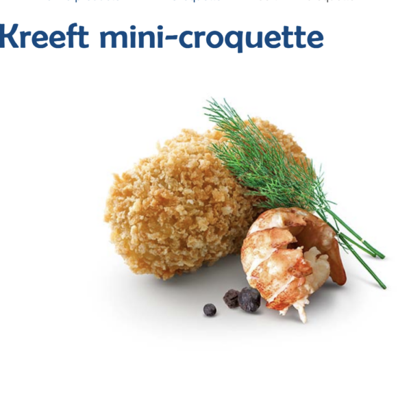 40 mini kreeft croquette 30 gram per stuk