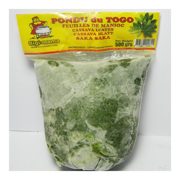 Pondu cassavebladeren 12 x 500 gram