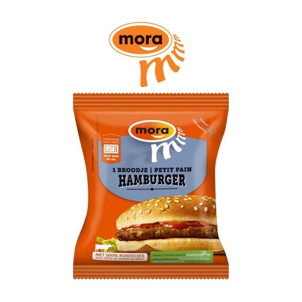 Mora Broodje Hamburger 10 x 120 gram