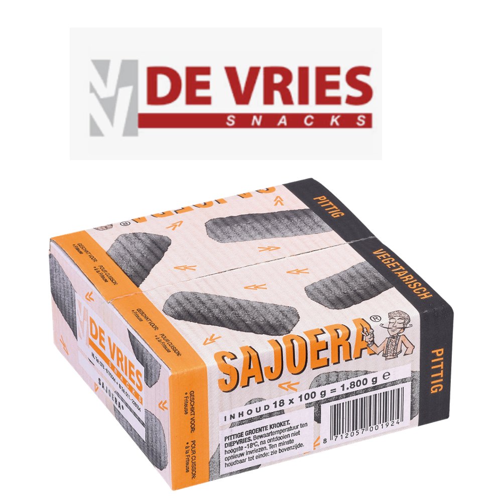 saroeja De vries kroket sajoera 18 x 100 gram - Afbeelding 1