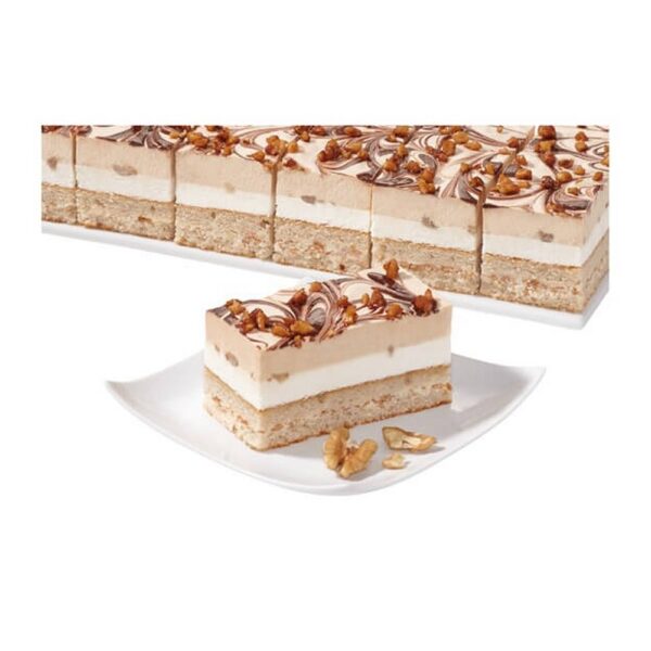 Walnoot Crisp Cream Slice 4x1450 gram- 4x12 porties