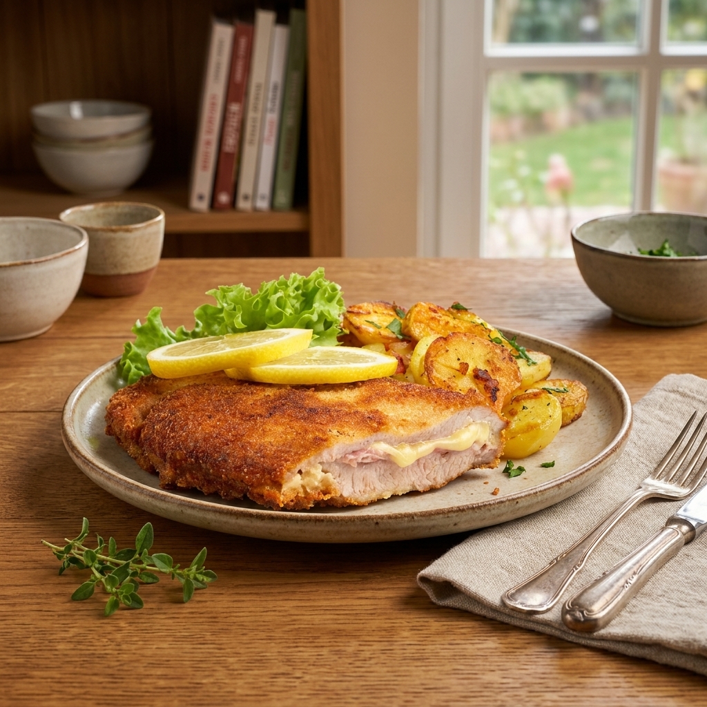 Studio_photo_of_product_202607171152 Gehakt Cordonbleu Voorgefrituurd 10kg. - Afbeelding 1