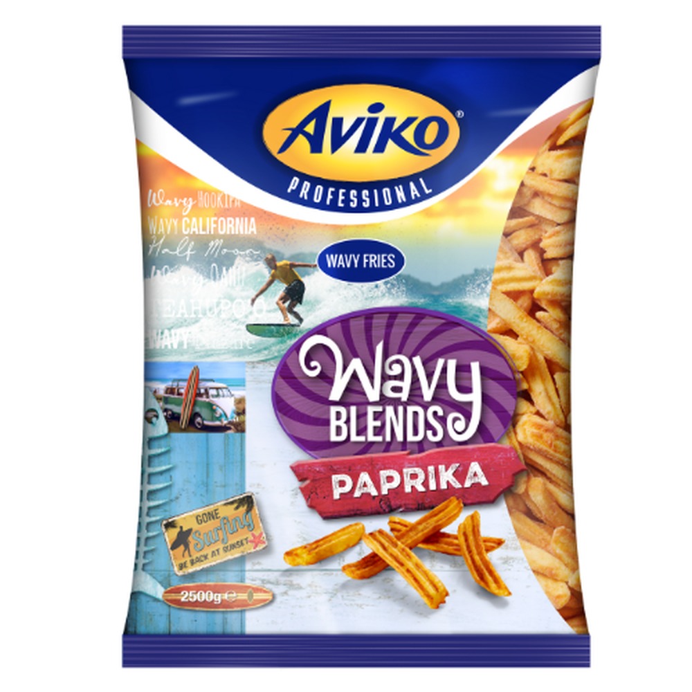Aviko Wavy Blends Paprika 4 x 2,5 kg Aviko Wavy Blends Paprika 4 x 2,5 kg