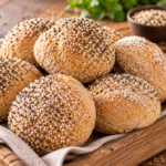 Volkoren Bollen Maanzaad Sesam 60x110 gram