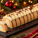 Kerststronk vanille mokka 1500 ml.