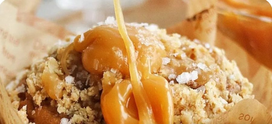 Muffins caramel met karamel Muffins caramel met karamel | Horeca-Groothandel